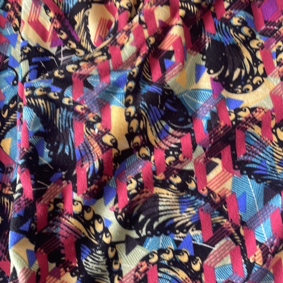 LuLaRoe soft one size leggings - muted colors - Picture 4 of 5